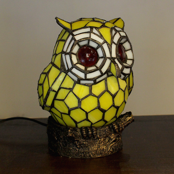 ライフォード社ステンドグラス ふくろう 梟フクロウ /グラスマスターズ