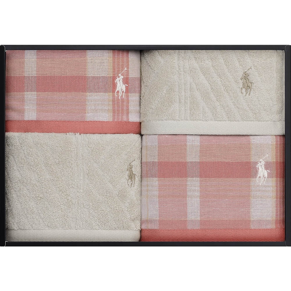 ラルフ ローレン】ウォッシュ＆ハンドタオルセット(ピンク) | Giftpad