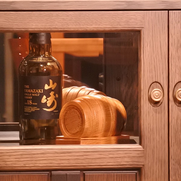 ウイスキーを楽しむコースターセット（樽型）テーブルウェア