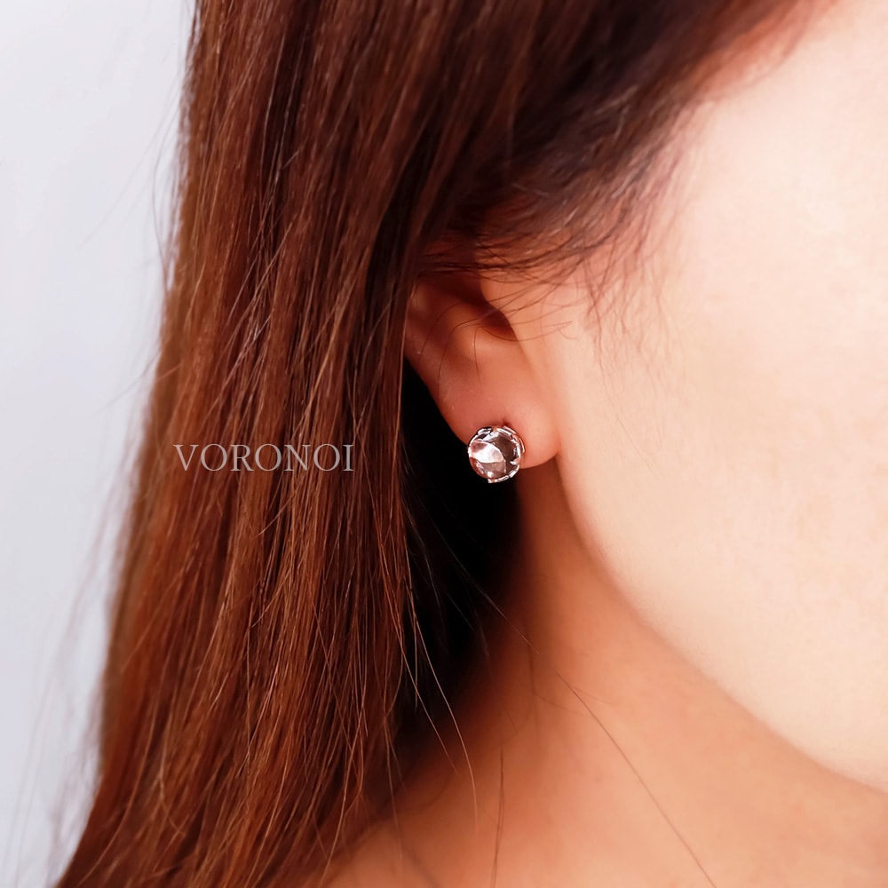 MINAMO -Cabo- K10WG クリアクォーツピアス