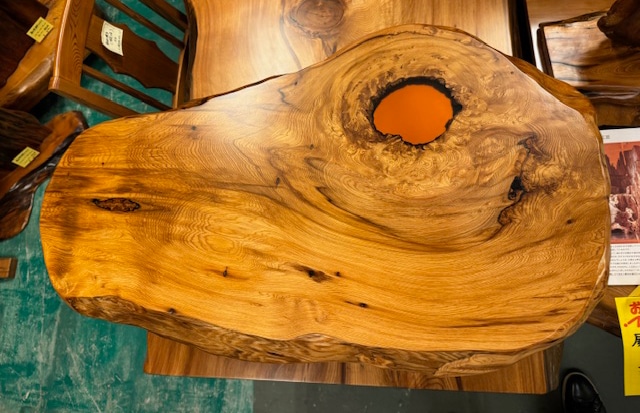 屋久杉ポイントレジン自然テーブル153 | 屋久杉テーブル | 屋久杉堂