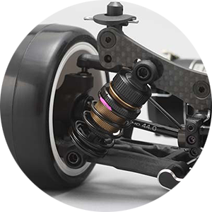 Y2-SBBSBL アルミ製SLF ビッグボアショックセット( ブルー) | ドリフト