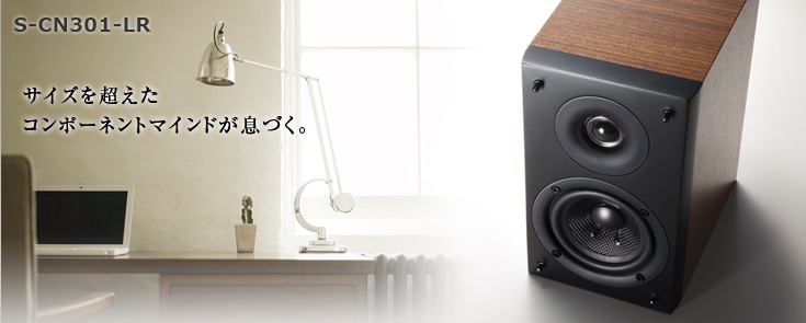 パイオニア/PIONEER S-CN301-LR (2ウェイ ブックシェルフ型スピーカー