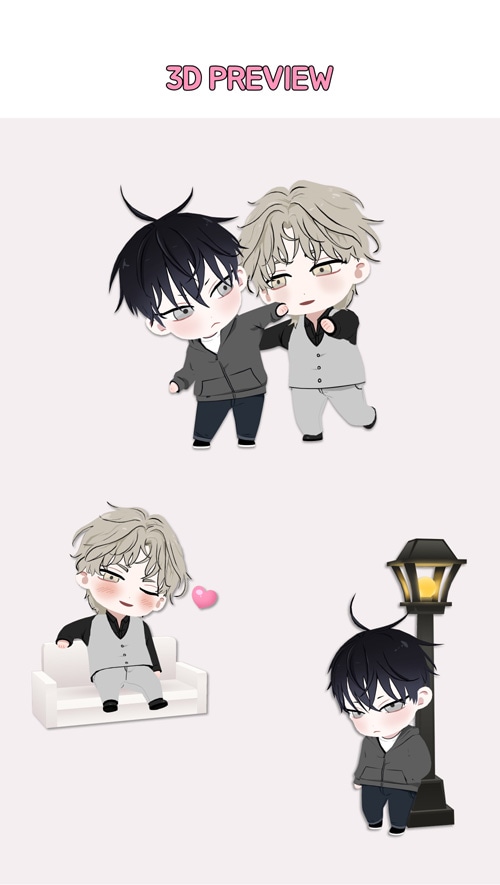 韓国 BL 水辺の夜 日本限定 特典 缶ミラー カード キーリング 韓国BL