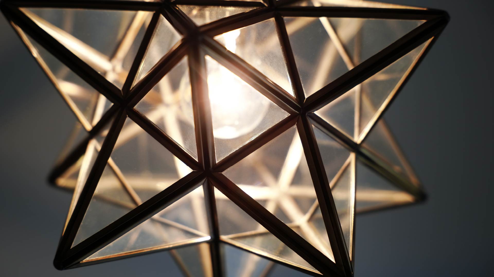 公式】星型ペンダントライト Etoile｜アンティーク調ガラス照明｜ディ