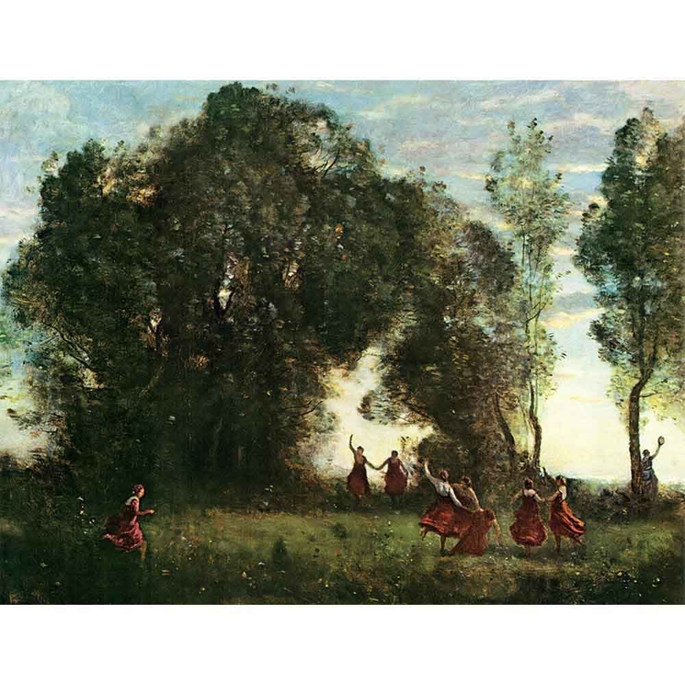 複製画 ヴィンテージ 「ジャン＝バティスト・カミーユ・コロー」風景画