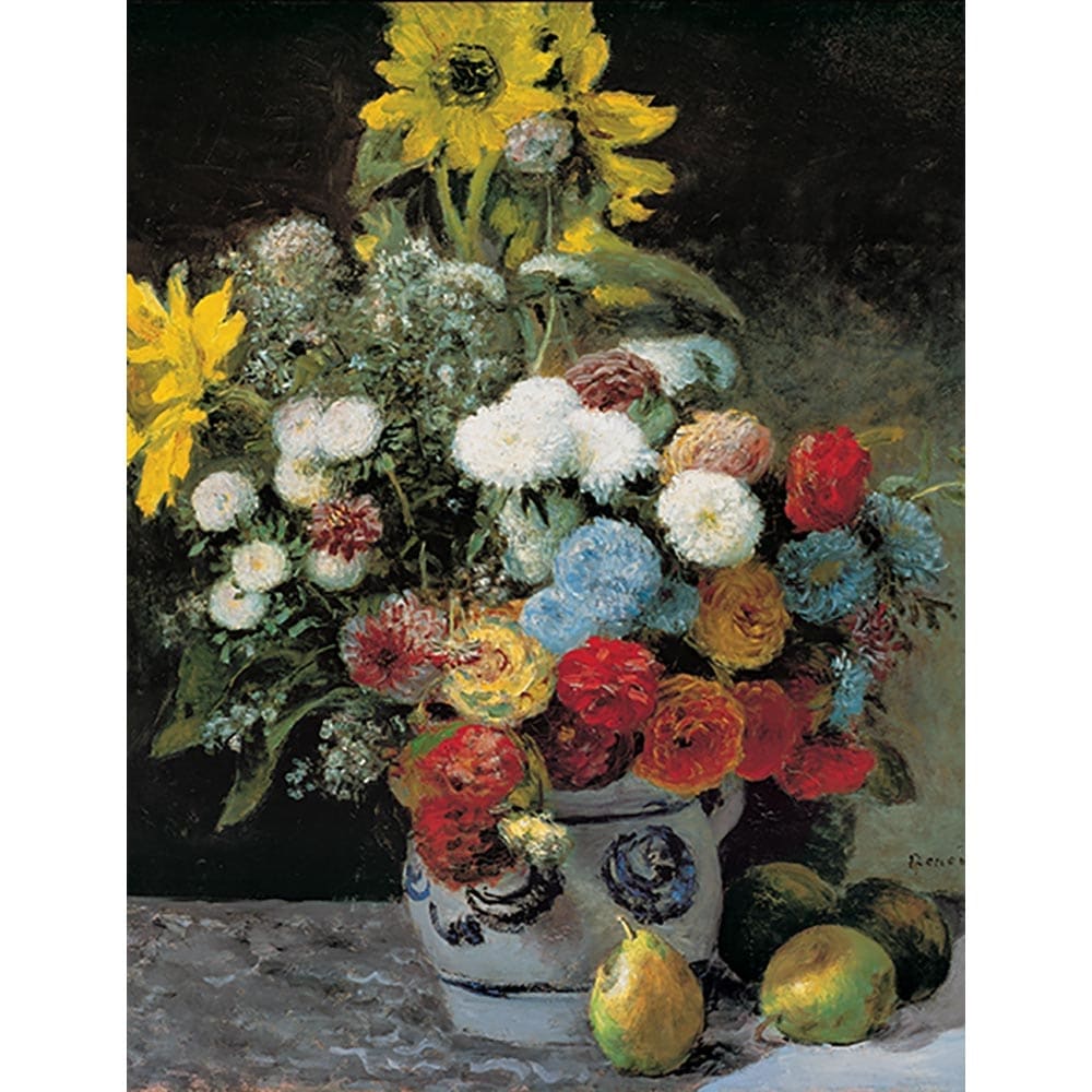 ピエール オーギュスト ルノワール 花瓶の花 薔薇 インテリア 額縁