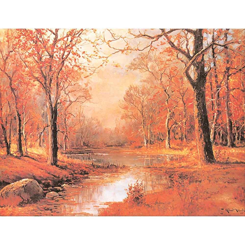 10月の朝 【20号】 ロバート・ウッド 【 額縁が選べる 額入り 複製画