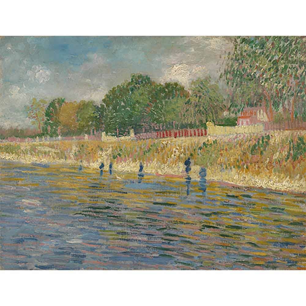 送料無料】 絵画 油絵「 セーヌ河畔」真筆 送料無料】 絵画 油絵