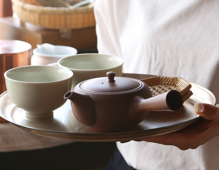 東屋 平急須 横手 朱泥 （右利き用） | メーカー別,あ行,東屋