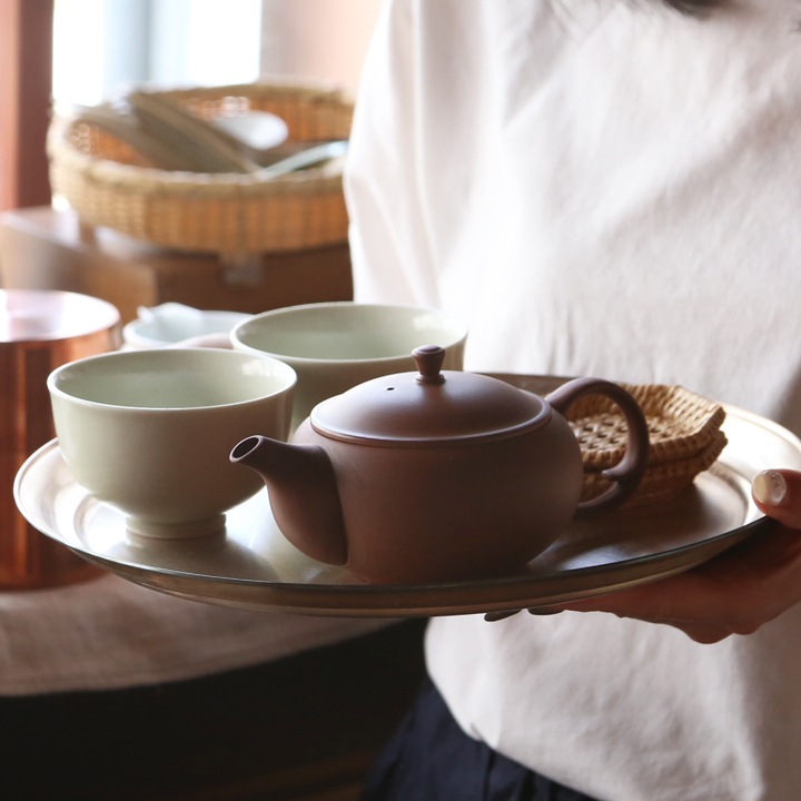 明治期 白泥獣口 提手式急須 高台水注 煎茶道具☆時代物☆希少品 明治