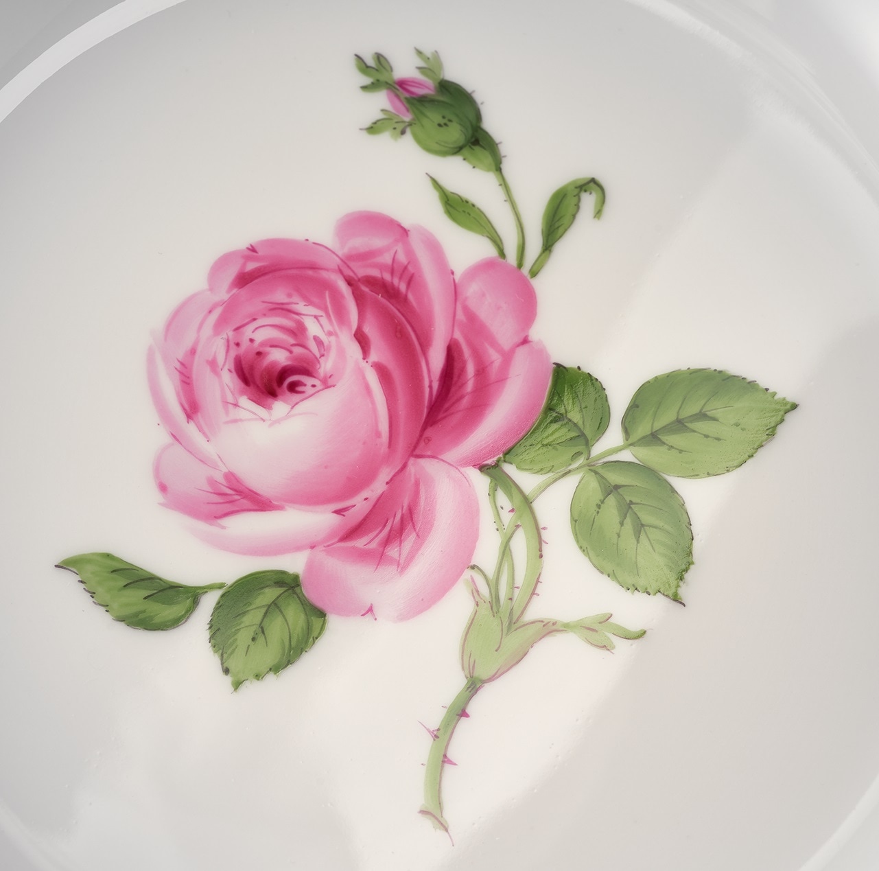 マイセン ピンクローズ 金彩プレート ペア スクラッチ マイセン ピンク