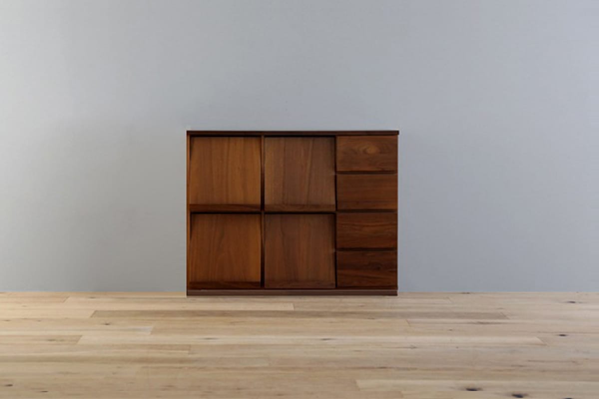 高野木工 レッチェ 105マガジンラック ウォルナット LECCE 143マガジン