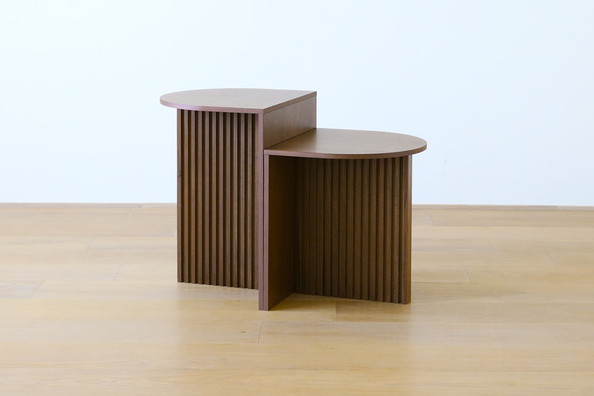 RIB SERIES リブシリーズ H50サイドテーブル ウォルナット