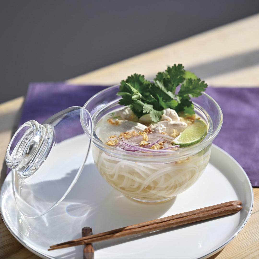 HARIO】 「ガラスのある生活」GXD-600 ガラスの丼鉢 クリア｜キッチン