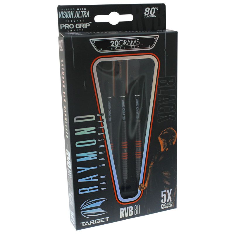 target】RVB 80 ブラック SOFT 20g ターゲット ソフトダーツ バレル