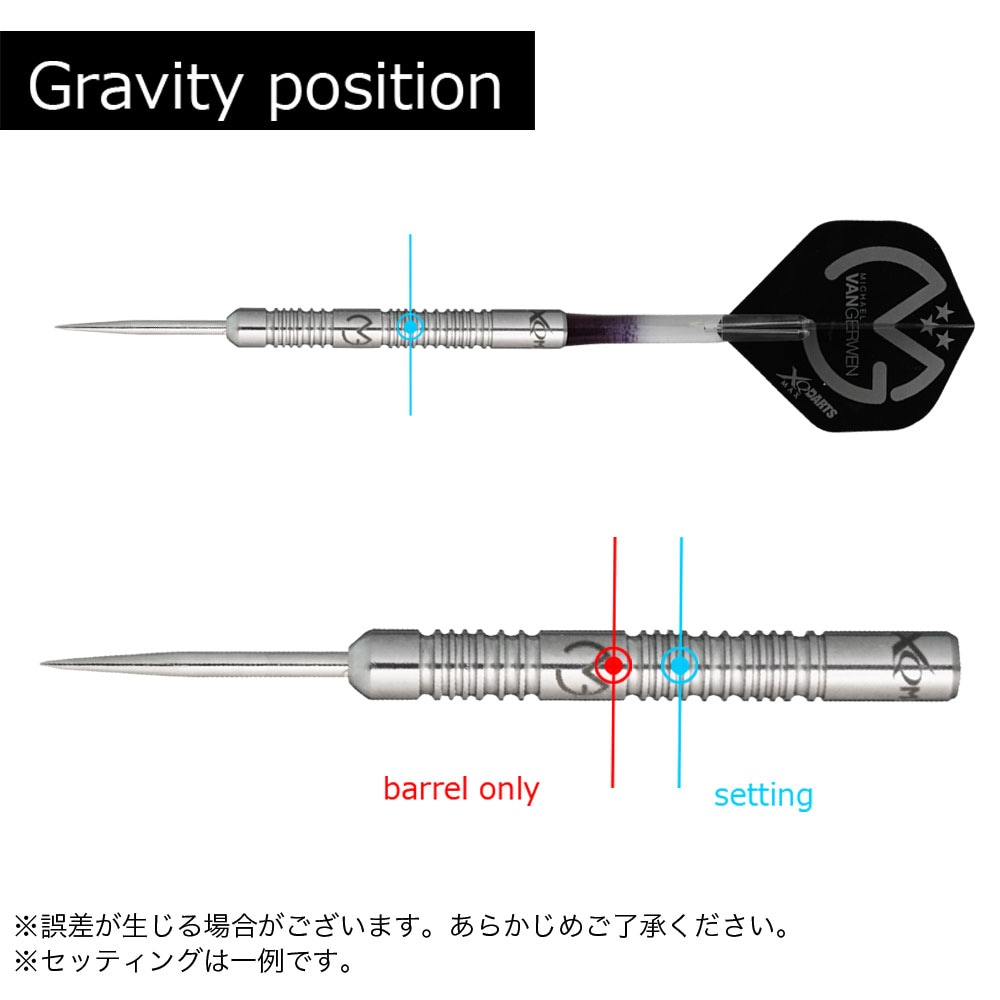 XQ DARTS MAX】Michael van Gerwen 3Stars STEEL 23g エックスキュー