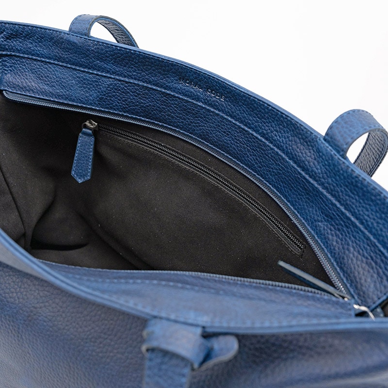 レザートートバッグメンズ 本革 ビジネス 鞄 通勤 スーツ LONDON NAVY