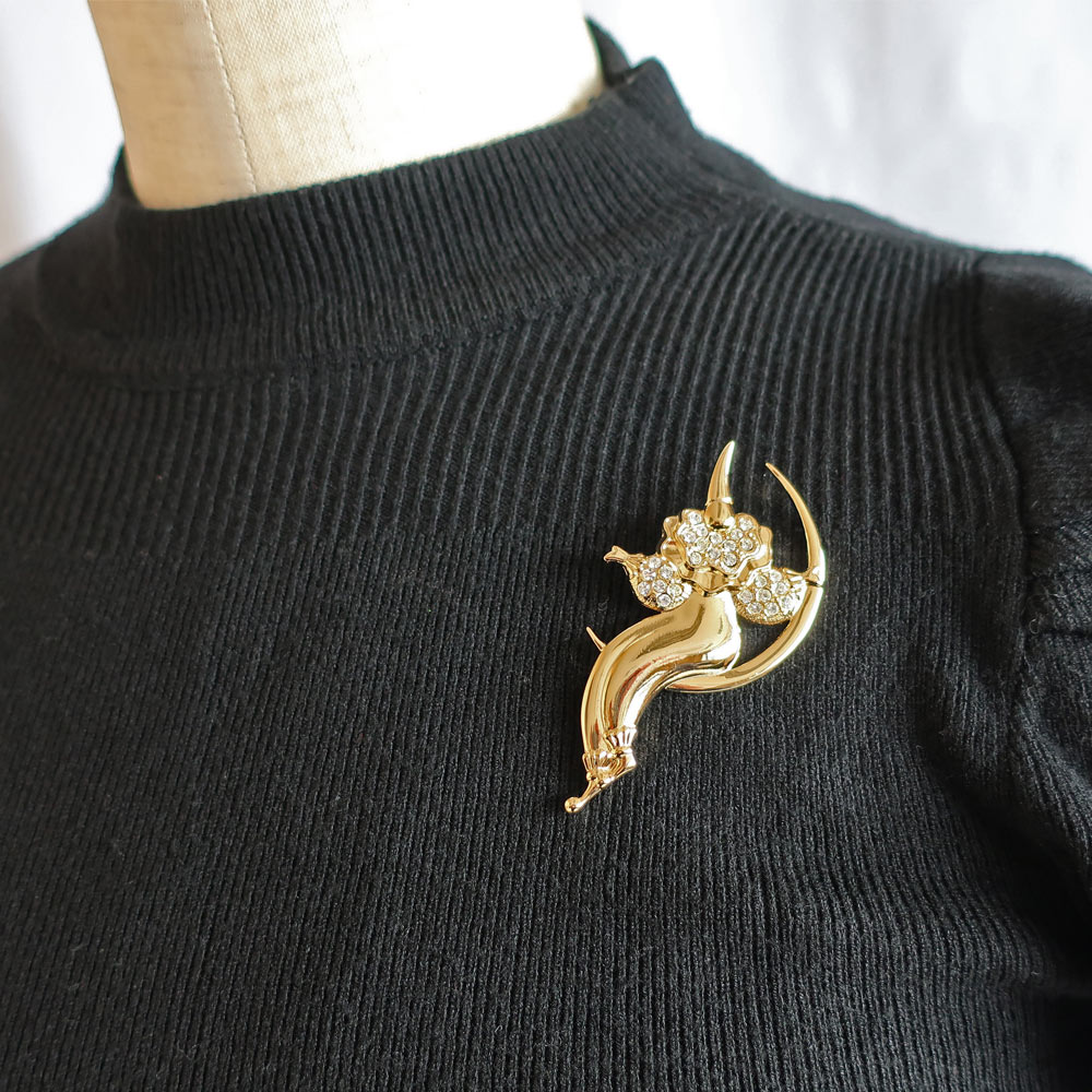 ブローチ ピエロ 月 ムーン 道化師 | ショールピン・ブローチ | 日本製