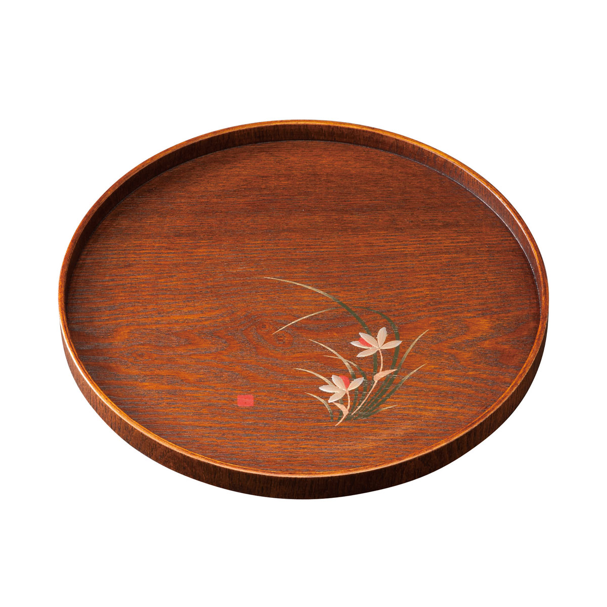 螺鈿入 八卦盆 茶道具 八卦盆 木箱有り。 茶道具 盆 青貝 螺鈿 八卦盆