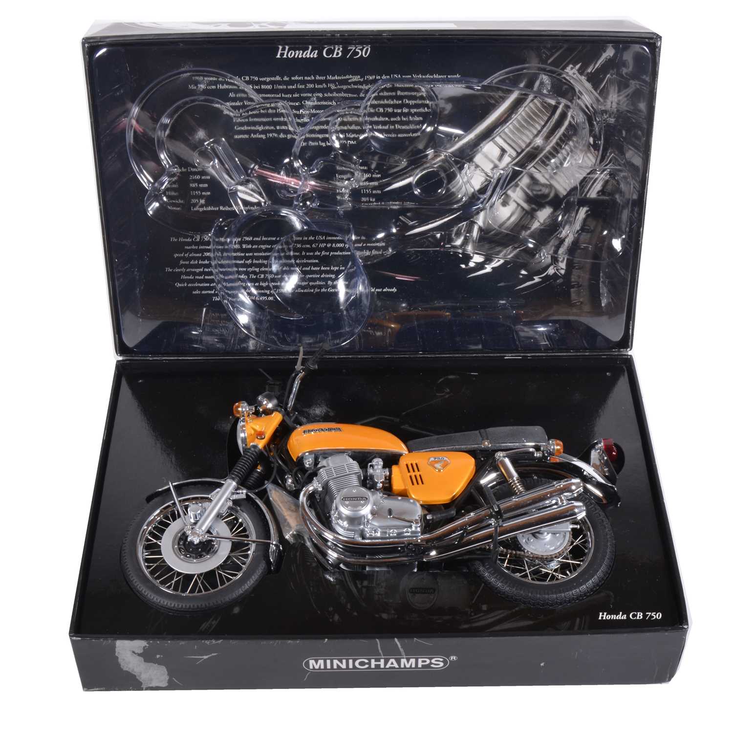 Lot 108 - Minichamps 1:6 scale model motorbike; Honda