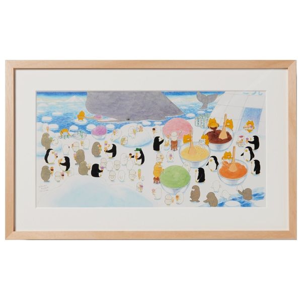 北沢計「水ぬるむ頃」佐原、水郷の画家 日展会友 デパート個展 北沢計