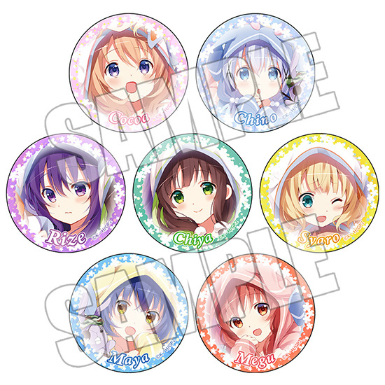 ごちうさ チノ 缶バッジ ハートポーズ② ごちうさ チノ 缶バッジ