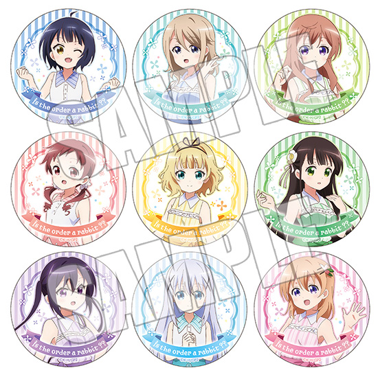 ごちうさ アトレ チノ 缶バッジ 63個 ご注文はうさぎですか？10周年