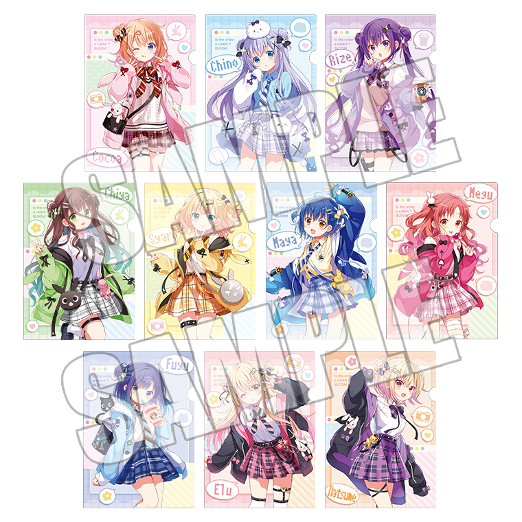 ごちうさ 千夜 クリアファイル アトレ秋葉原 コンカフェ ごちうさ 千夜