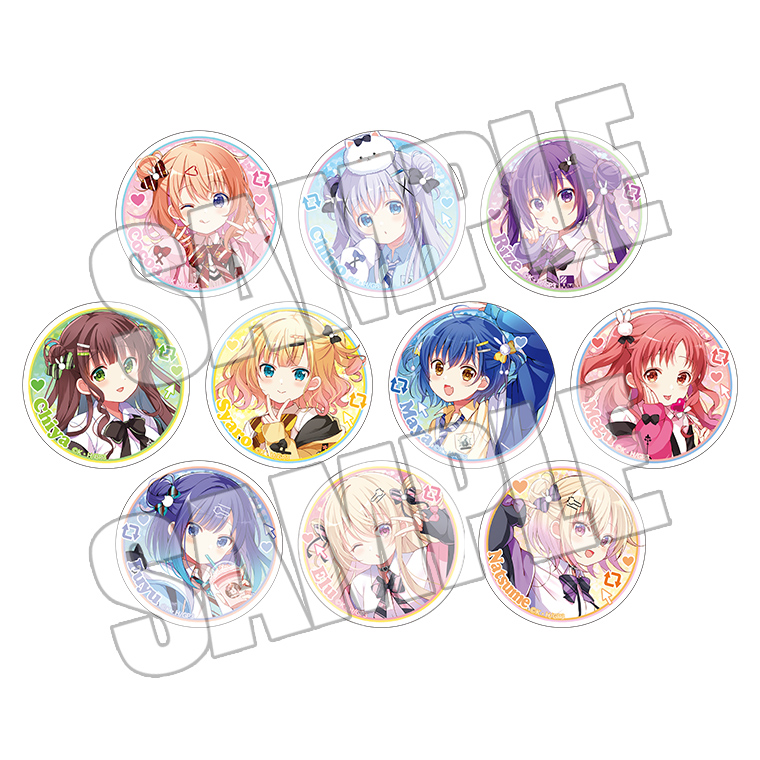 ごちうさ シャロ so cute girls 缶バッジ ご注文はアトレですか？ in