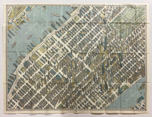 1963 New York City Pictorial Map Hermann Bollmann Pictorial Maps