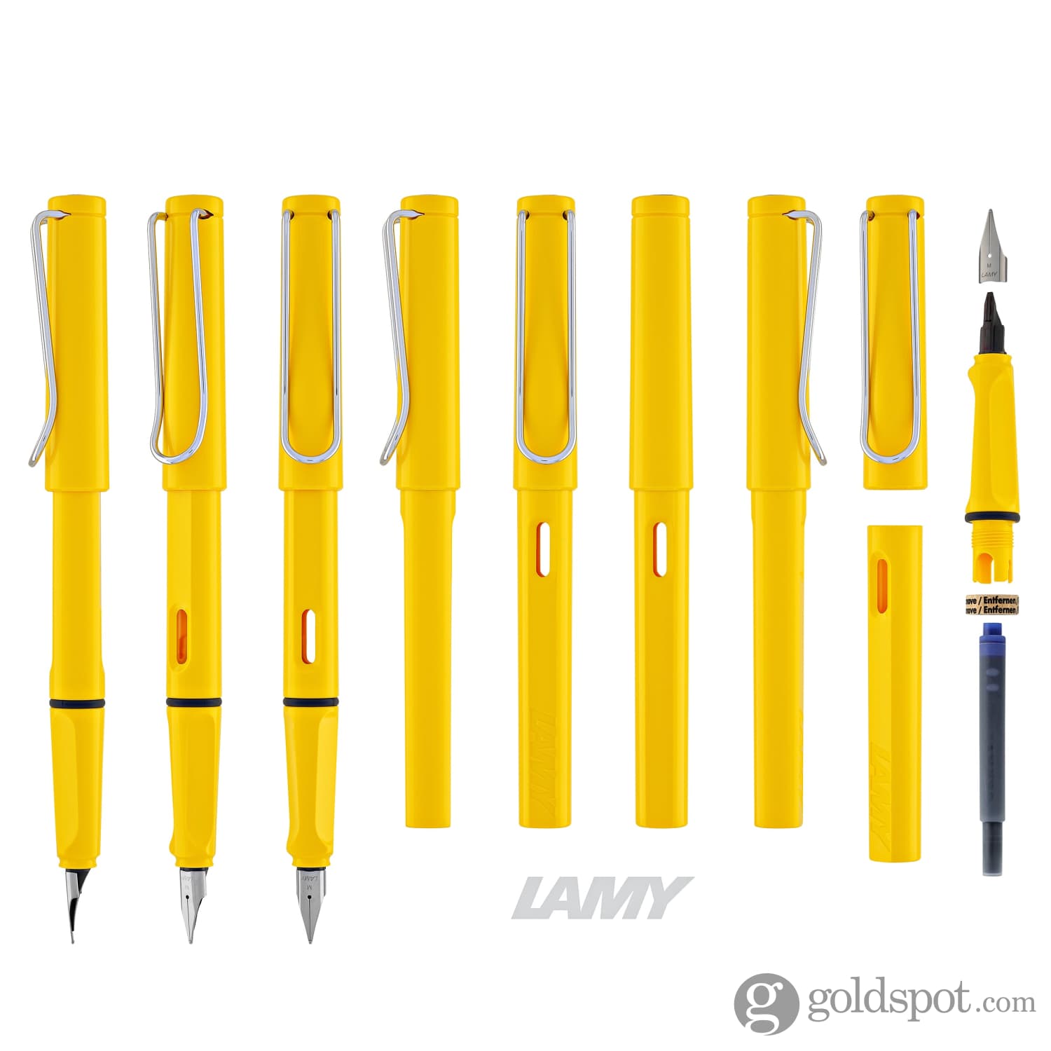 Lamy Safari Fountain Pen in Yellow - Goldspot Pens
