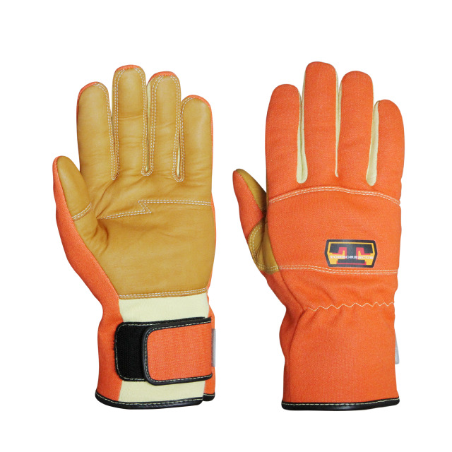 トンボレスキュー 消防 ガイドライン2022適合 防水防火手袋 オレンジ