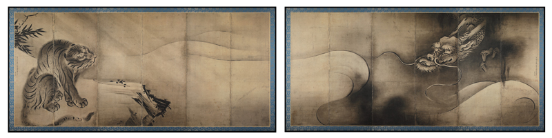 美品 掛け軸 陳容筆 重要文化財 龍図 認定書付き 徳川美術館 美品