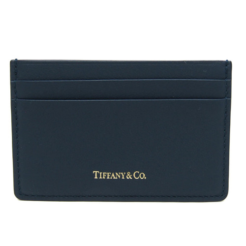 ティファニー(Tiffany) レザー カードケース ネイビー | eLADY Globazone