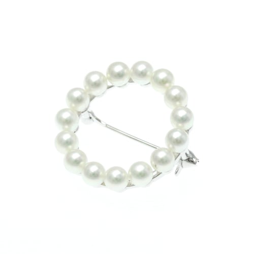 MIKIMOTO ミキモト パール シルバーブローチ 売れ筋 美品!! MIKIMOTO