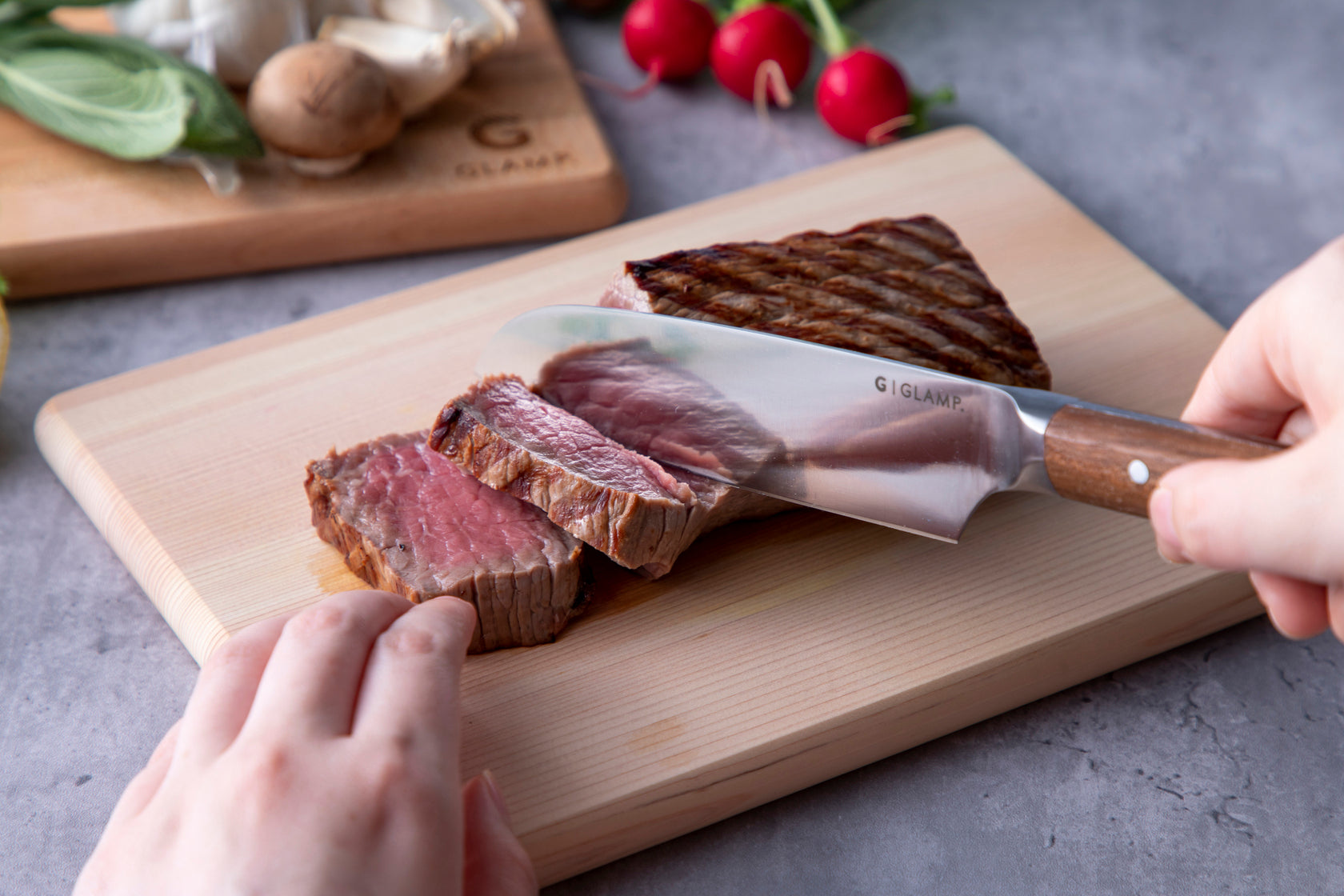 三徳ナイフ コンパクトナイフ 13cm GL-SAK-13｜GLAMP. グランプ