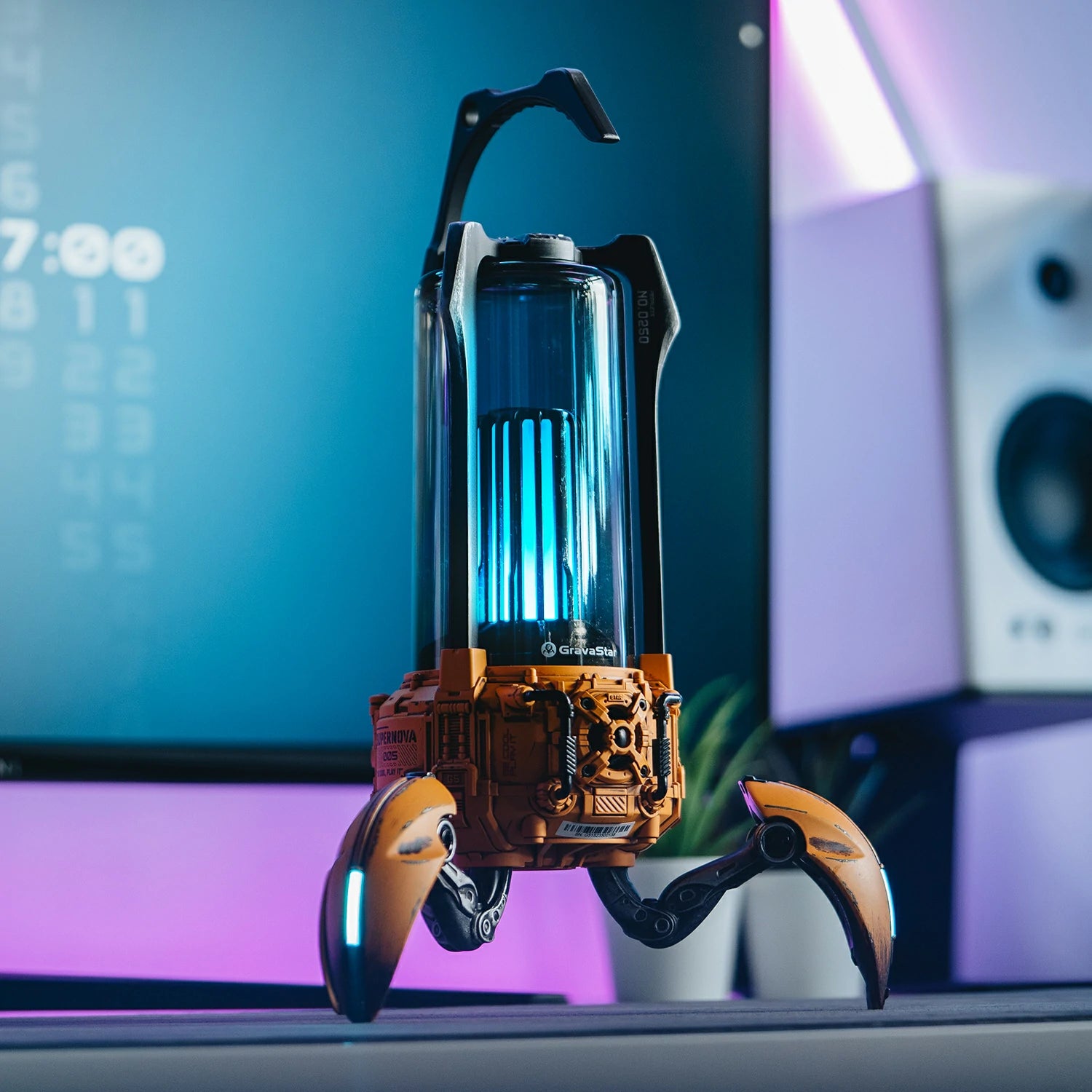 GravaStar Supernova Bluetoothスピーカー 25W高音質 LEDライト付き