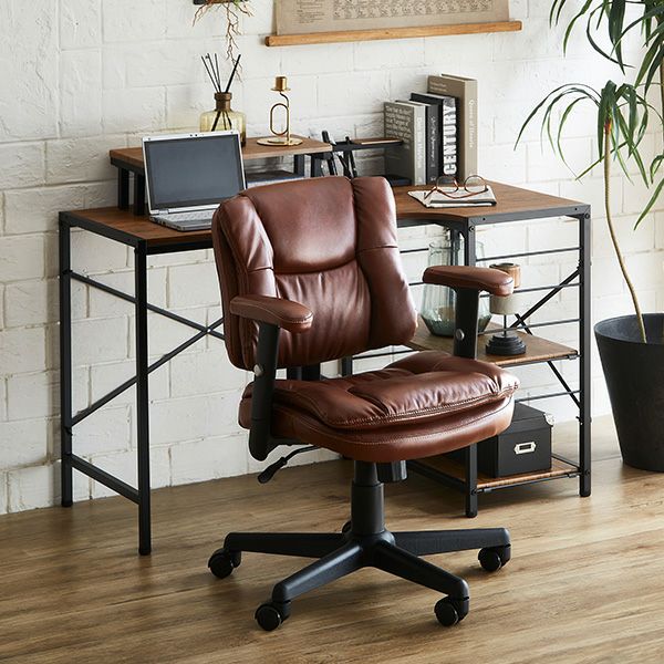 曲線が美しいデスクチェア 2点セット EIRMIN×Lubbock [SH-23-KDSET