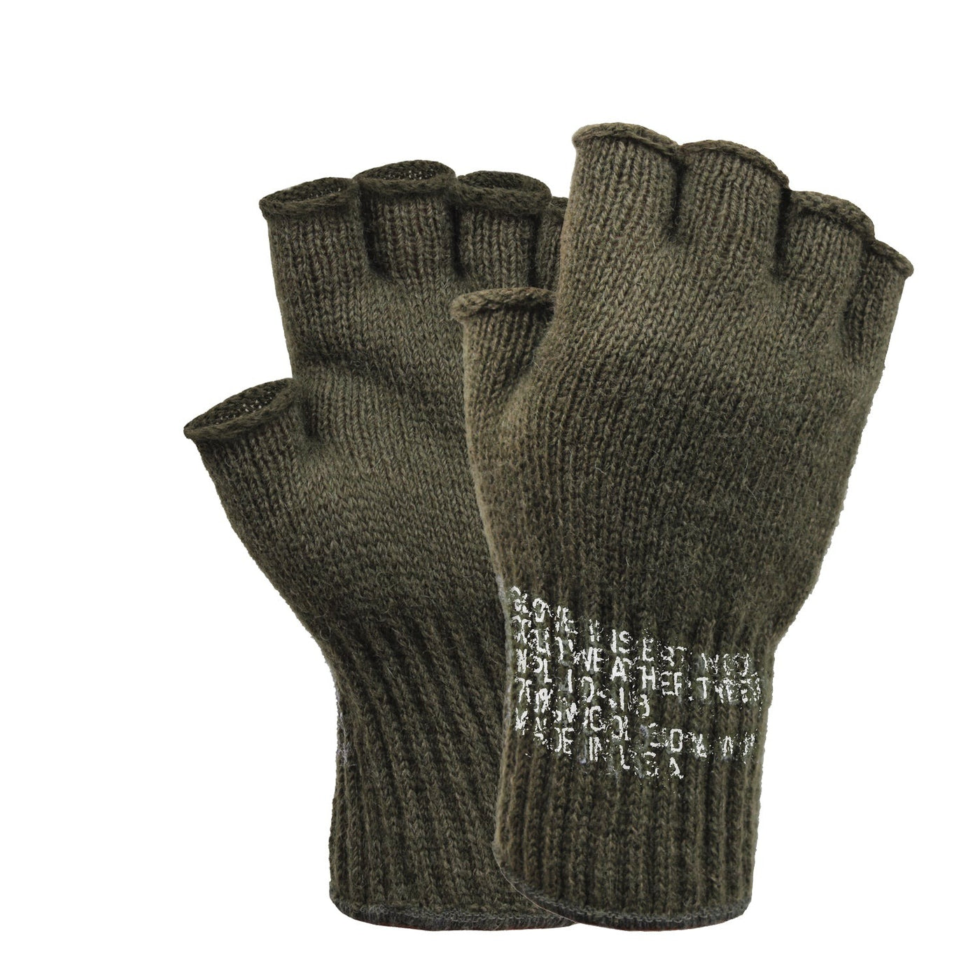 Olive Drab G.I. Fingerless Glove Liners USA MADE – GRANDPOPSARMYNAVY