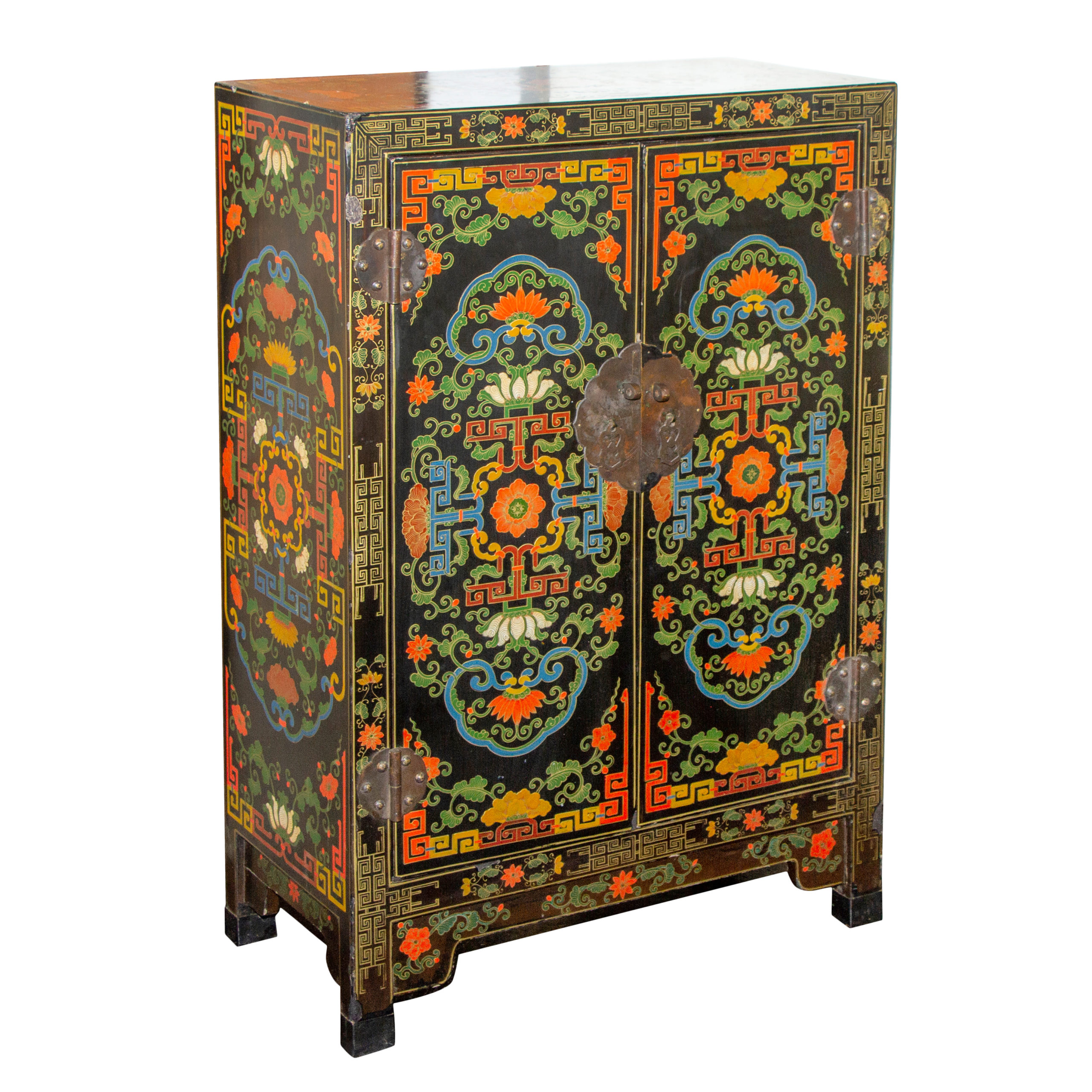 Vintage Asian 2 Door Cabinet | Grandview Mercantile