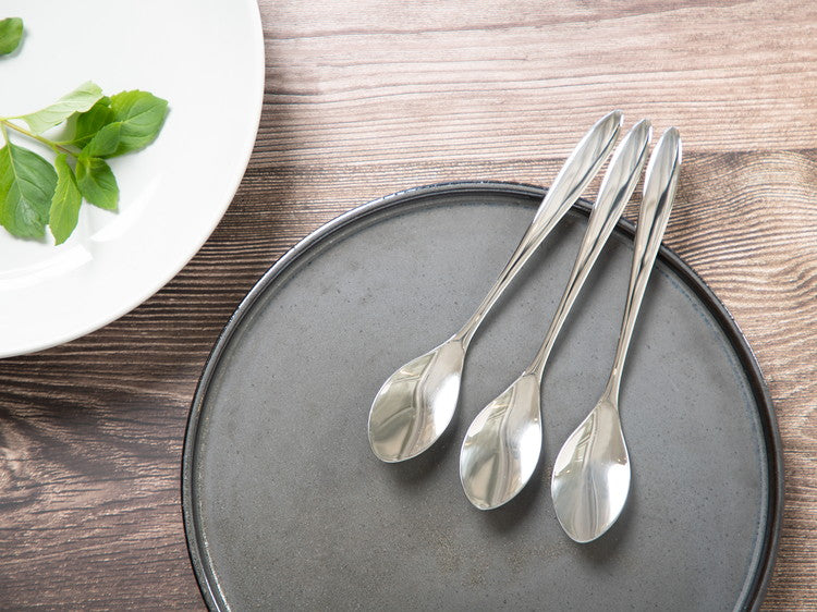 日本製 燕三条 ミディアムスプーン 3本セット 食洗機対応 ステンレス