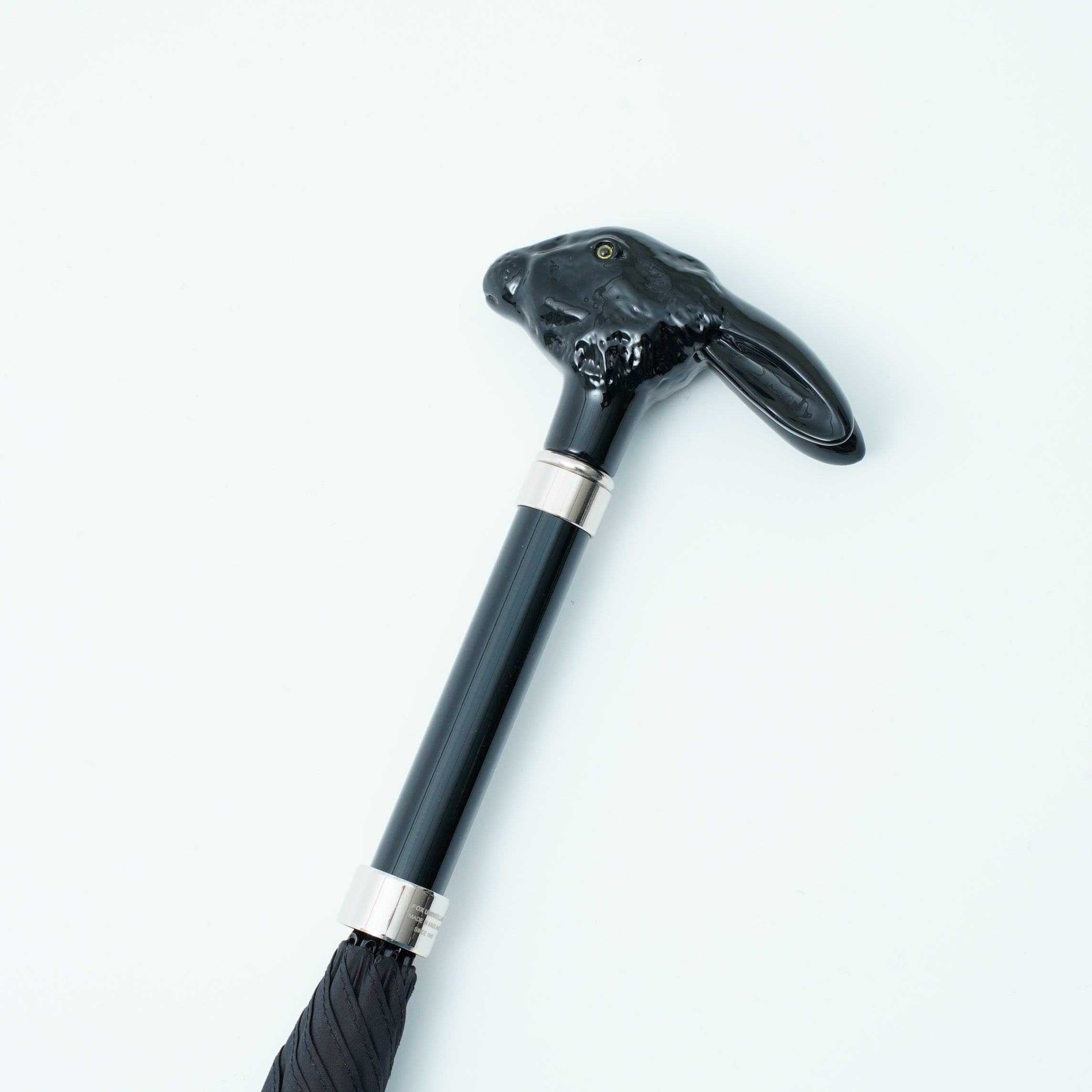 ブラックアニマルヘッド 晴雨兼用傘 GT25 長傘 Fox Umbrellas