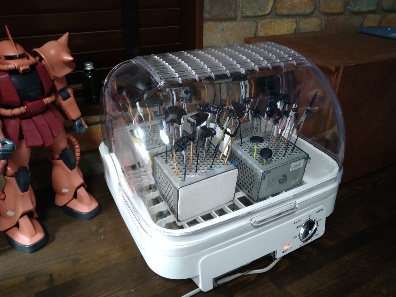 プラモの塗装乾燥機として山善の食器乾燥機を買ったのでレビュー