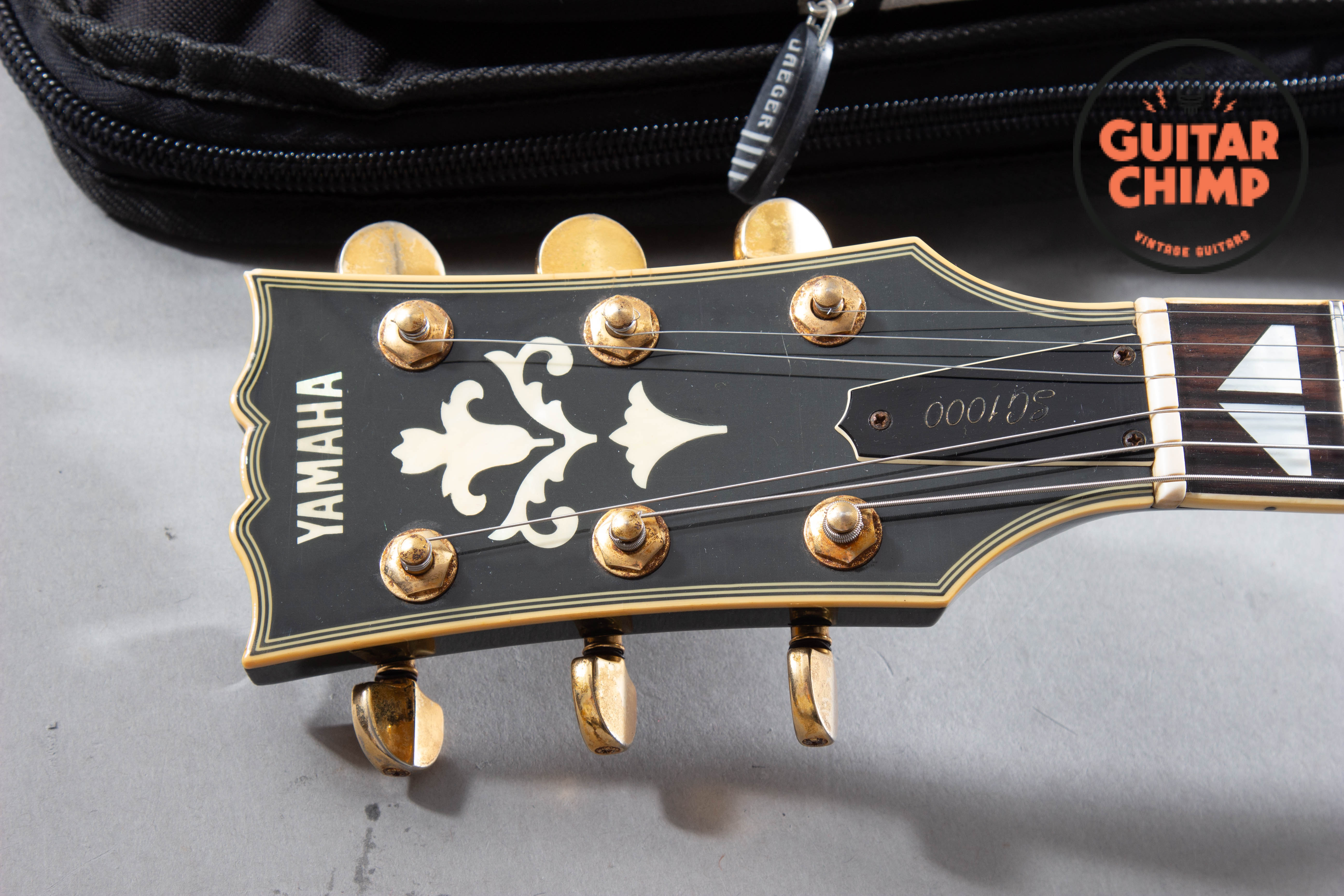 1982 Yamaha SG-1000 Black – Coil-Tap Pickups, Slim Neck, VG