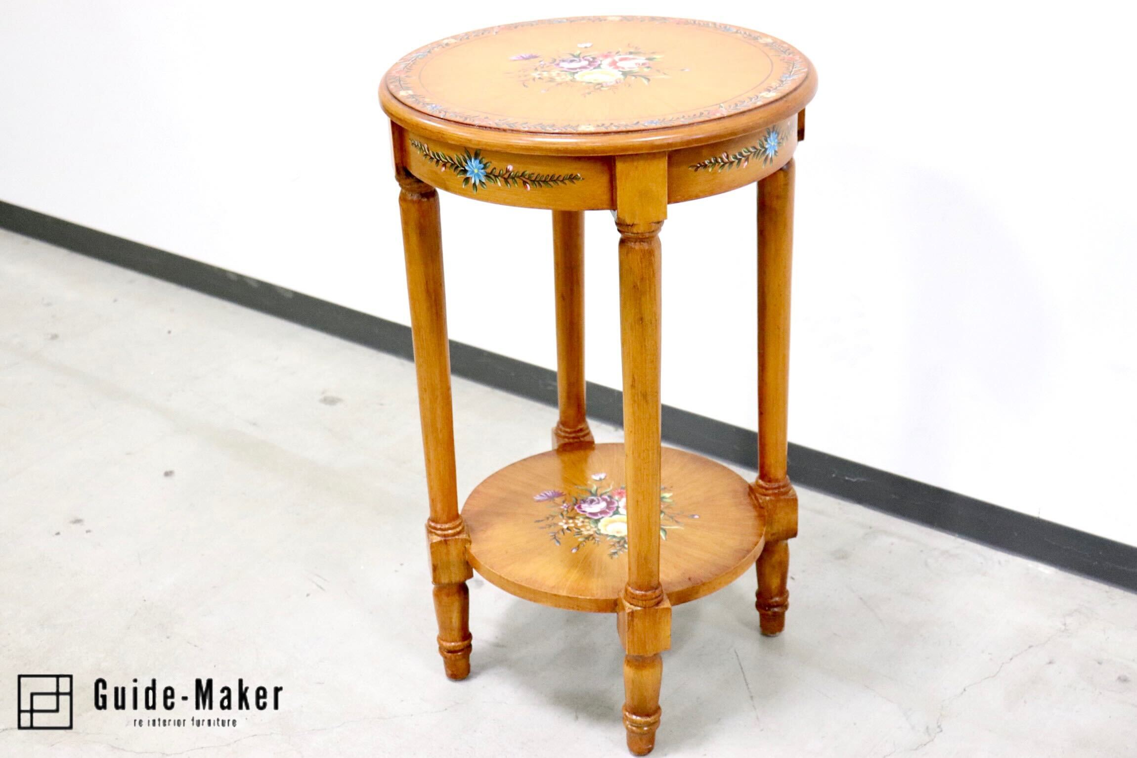 E ZEE ヴィンテージ サイドテーブル 花台 アンティーク E ZEE