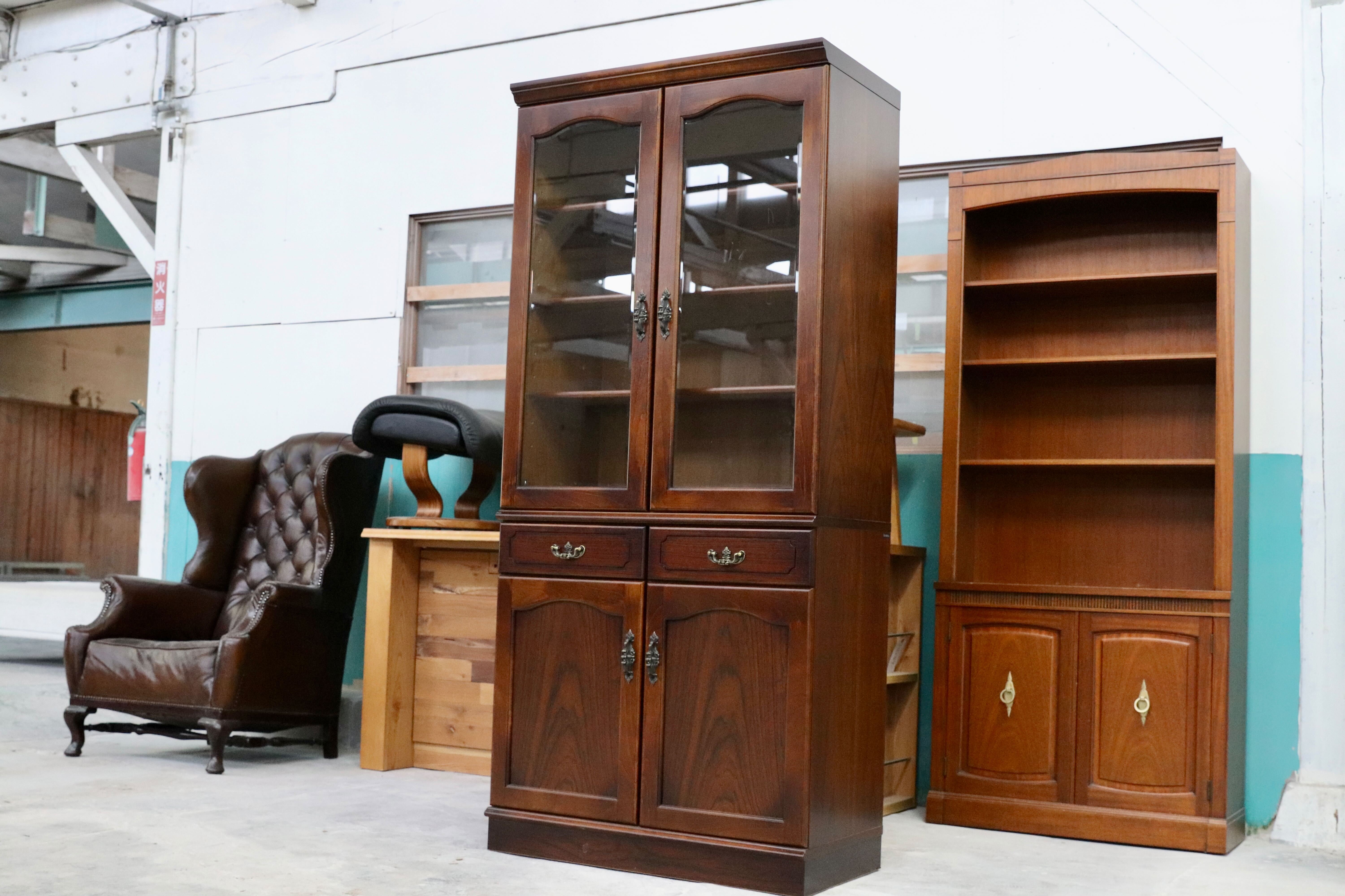 カリモク家具 電話台 昭和レトロ アンティーク家具 アンティーク