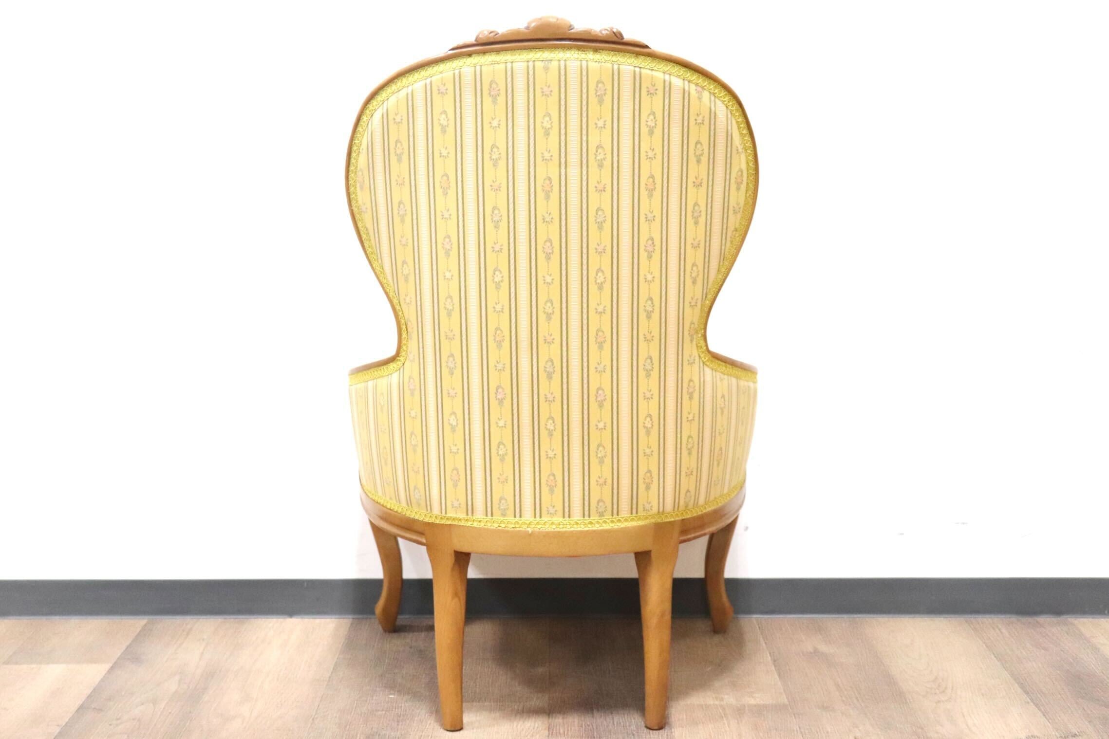 ロココ調 ダイニングチェア4脚セット 猫足 ヴィンテージ