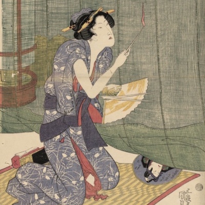 歌川国貞（三代豊国）「十二月ノ内 水無月 土用干」 - 浮世絵あれや