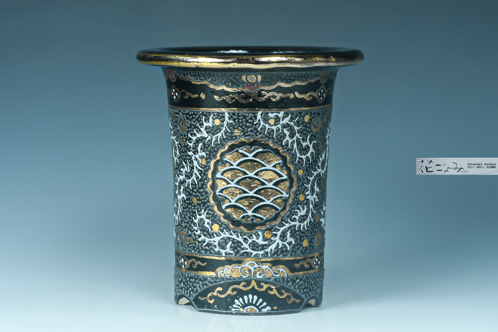 旧家蔵出し高麗期黒高麗四耳壺